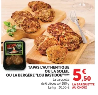 tapas l'authentique ou la soleil ou la bergere '' lou bastidou''