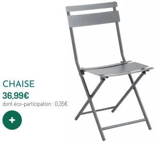 Chaise pliante Clivia