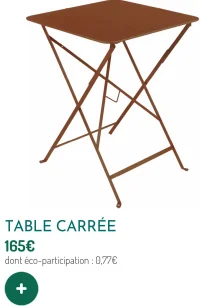 Table carrée Fermob Bistro