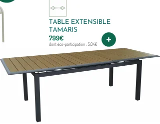 Table extensible Tamaris