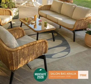 Salon bas de jardin Aralia