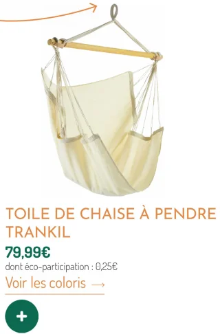 Toile de chaise à pendre Trankil Jobek