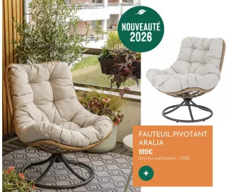 Fauteuil pivotant Aralia