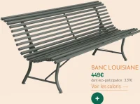 Banc Louisiane Fermob
