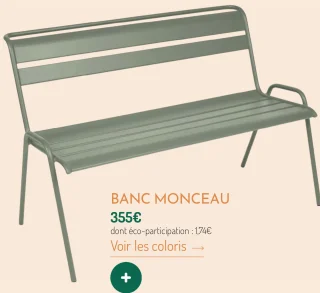 Banc Monceau Fermob
