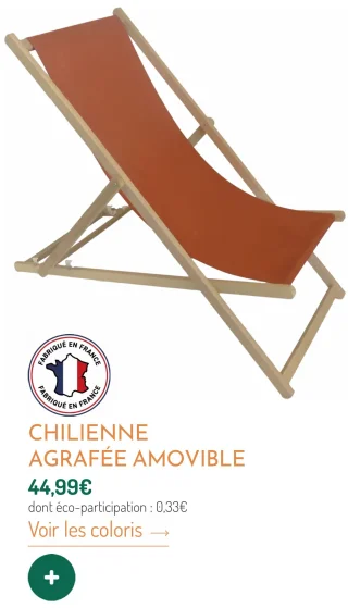 Chilienne agrafée amovible
