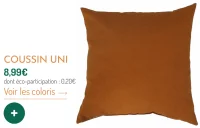 Coussin uni