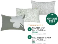 Coussin trèfle