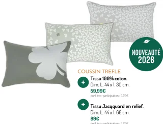 Coussin trèfle
