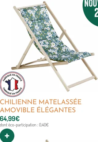 Chilienne matelassée amovible Élégantes