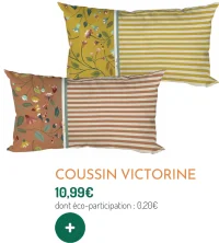 Coussin Victorine Jardin Privé