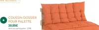 COUSSIN DOSSIER POUR PALETTE