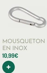 Mousqueton en inox