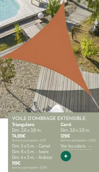 Voile d'ombrage extensible
