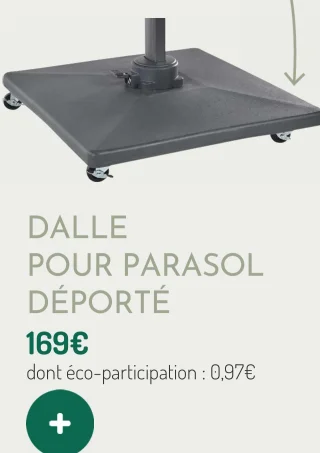 Dalle pour parasol déporté