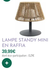 Lampe Standy Mini en Raffia Lumisky