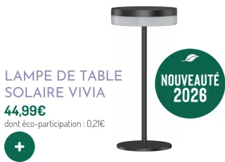 LAMPE DE TABLE SOLAIRE VIVIA