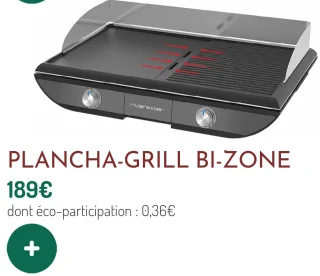 Plancha-Grill Bi-Zone Riviera & Bar