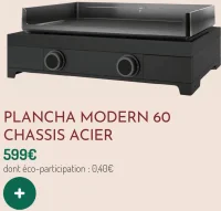 Plancha Modern 60 Chassis Acier Forge Adour