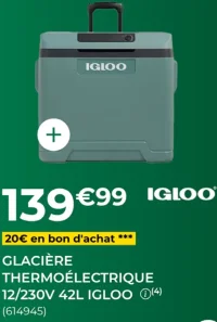 Glacière Thermoélectrique 12/230V 42L Igloo