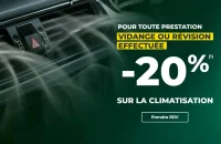 -20% sur la climatisation pour toute prestation Vidange ou Révision