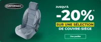 Jusqu'à -20% sur une sélection de couvre-siège