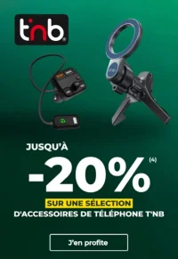 Jusqu'à -20% sur une sélection d'accessoires de téléphone T'NB