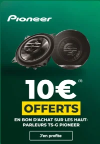 10€ offerts en bon d'achat sur les haut-parleurs TS-G Pioneer