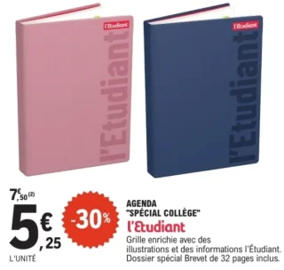 Agenda "Spécial Collège" L'Etudiant