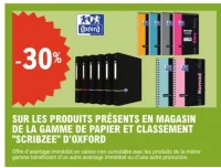 Gamme de papier et classement "Scribzee" Oxford
