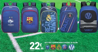 Sac à dos 2 compartiments Football 45 cm env.