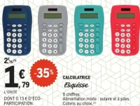 Calculatrice Esquisse