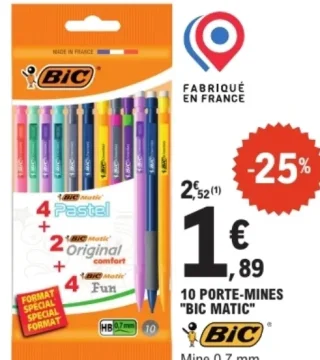10 Porte-mines BIC Matic
