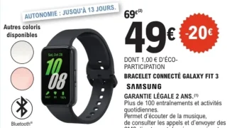 Bracelet connecté Galaxy Fit 3 Samsung