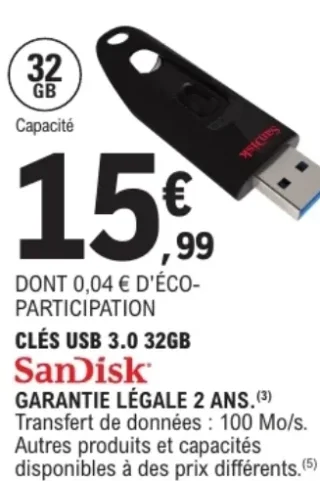 Clé USB 3.0 SanDisk 32Go