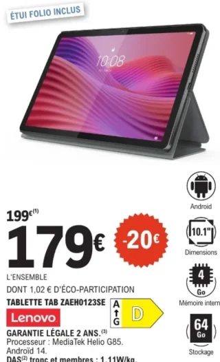 Tablette Lenovo Tab ZAEH0123SE