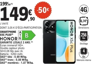 SMARTPHONE HONOR X5C PLUS