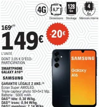 SMARTPHONE GALAXY A16