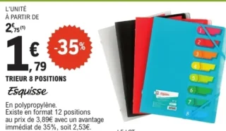 Trieur 8 positions Esquisse