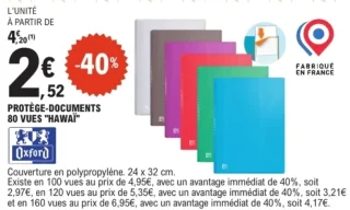 Protège-documents 80 vues "Hawaï" Oxford