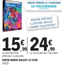 Super Mario Galaxy Le Film (DVD / 4K Ultra HD + Blu-Ray)