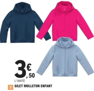Gilet molleton enfant Tissaia Basics