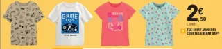 Tee-shirt manches courtes enfant bio Tissaia Basics