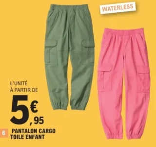 Pantalon cargo toile enfant