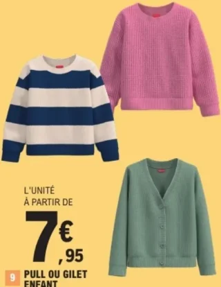 Pull ou gilet enfant Tissaia Basics