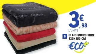 Eco+ Plaid microfibre 130x150 cm