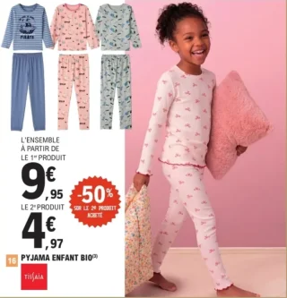 Pyjama enfant bio Tissaia