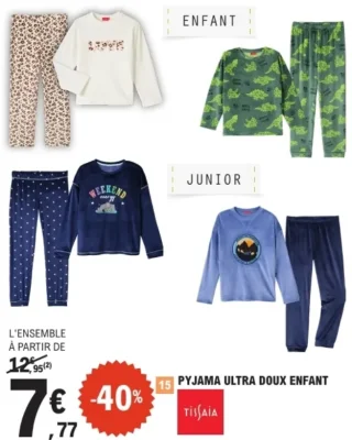 Pyjama ultra doux enfant Tissaia