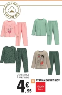 Pyjama enfant bio Tissaia Basics