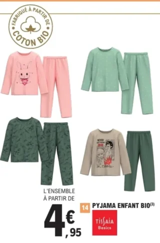 Pyjama enfant bio Tissaia Basics